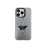 Funda de teléfono cruzada TK más vendida, minimalista en blanco y negro con estampado de brújula y mapa, compatible con Apple 15 Plus, en un colorido acabado plateado