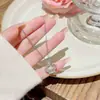 Colar com Pingente de Coroa de Princesa Francesa Design de Coração de Camada Dupla Senso de Design Corrente Fina Simples Diário Atmosfera Exquisita Colar