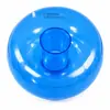 Portavasos inflable transparente azul, portavasos inflable redondo para bebidas para agua, portavasos flotante para fiestas en piscina y playa