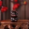 Fábrica atacado de sândalo vermelho escultura carro pingente coelho ano chaveiro violento urso jóias acessórios artesanato presentes