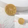 Liga Espírito da Montanha Flor Moeda Saco Bagua Moeda de Cobre Antiga Vermelho Cinábrio Pingente Ornamentado Retrô Furo Redondo Furo Quadrado Moeda de Cobre Espessada