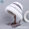 Gorro de lana para montar a caballo con correa y protección para las orejas, cálido, resistente al frío, para otoño e invierno, nuevo estilo
