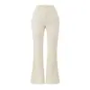 Calça Flare de Cintura Alta Cáqui para Mulheres, Novo Estilo Outono e Inverno 2025, Corte Slim, Valoriza a Silhueta, Alonga a Figura, Elegante, Versátil, Calça Bootcut
