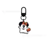 Chaveiro de Borracha Macia em PVC de Desenho Animado para Halloween Fantasma Fofo Abóbora Fivela em Forma de U Pingente Pingente para Sacola de Presente de Festival
