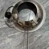 Tampa anti-respingo de óleo em aço inoxidável, espessada e elevada, com tampa de combinação de vidro transparente para uso doméstico em frigideiras pequenas e woks