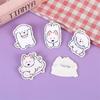 Ins Lindo Cachorro Bixiong Insignia Broche Acrílico Dibujos Animados Adorno Accesorios Parche Colgante Pin Mochila Escolar