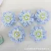 Simulación 7.5cm Cabeza de Flor de Dalia Multicapa DIY Accesorios para Sombreros Accesorios de Ropa Fondo de Pared de Flores para Bodas Flores Artificiales