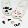 Charms KT Crocs Estrella Negra Polvo Dibujos Animados Resina Versátil Lindo DIY Accesorios Decorativos Hebillas Decorativas Desmontables