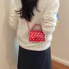 Bolso Pequeño Cuadrado Casual de Moda 2026 Otoño Nuevo Elegante Moderno Bolso de Hombro Único Cruzado Mini de Lunares para Mujer