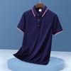 Camisa POLO de Solapa Camiseta Personalizada Logotipo Impreso Algodón Peinado Mamelucos Ropa de Clase Camiseta Publicitaria Camiseta de Manga Corta para Hombre