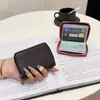 Cartera Textura Real a Mano para Tarjetas Hombre Exquisita de Alta Gama Mujer Antidesmagnetización Ultrafina Certificado Multitarjeta Gran Capacidad Chaqueta para Tarjetas Compacta