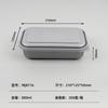 Lonchera de Doble Capa con Compartimentos, Caja Rectangular Impresible para Llevar, Caja Bento Ligera Multicompartimento de Grado Alimenticio con Tapa