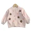 Abrigo para niña, nueva moda de primavera, cárdigan elegante para bebé niña, ropa para niños pequeños, blusa de manga larga para niños de primavera y otoño