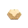 Pendientes de Acero Inoxidable Semi-Repujados Accesorios Colgante Textura Geométrica Adornos Colgantes Triángulo Estrella de Cinco Puntas Accesorios para Joyería DIY