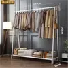Cabide de chão para quartos, simples e fácil de usar, com design reforçado, adequado para pendurar roupas e chapéus, e pode ser movido pela varanda para secar roupas.