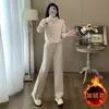 Conjunto de Moletom Rosa de Alta Qualidade, Novo Estilo Outono e Inverno 2026, Solto e Estiloso, Rejuvenescedor, Conjunto Casual Esportivo de Duas Peças