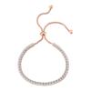 Pulseira Oculta da Lua Europeia e Americana de Fileira Única Cheia de Diamantes Zircônia Quadrada de 2,5 mm Pulseira de Cristal Ajustável de Venda Quente Transfronteiriça Atacado
