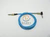 Cable de auricular de alta elasticidad 3.5 pares 3.5mm codo de 90 grados resorte cable de audio cable de audio AUX para coche