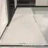 Tapete de Piso para Cozinha, Absorvente de Água, Antiderrapante, Resistente a Manchas, Conjunto de Duas Peças Longas, Tapete de Pé, Tapete de Piso de Terra de Diatomáceas Moderno Simples Transfronteiriço