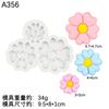 Molde Girasol Margarita Flor de Durazno DIY Flor Sakura Difusor Yeso Chocolate Pastel Adorno Molde de Silicona