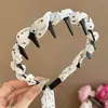 Diadema de verano con diseño texturizado para mujer, accesorio para el cabello de corona alta para uso diario, diadema de lujo de alta gama con dientes para mujer