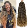 Peruca Fibra Química Concubina Cabelo Crochet BOHO Goddess River LOCS 18/22 polegadas Trança Suja África