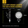DxzImpuestos No Incluidos Mini Redondo de 3 Pulgadas 19 LEDs Luz de Trabajo Reflector Luz Auxiliar para Modificación Todoterreno