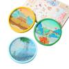 Posavasos de Acrílico con Arena Movediza Personalizado Creativo Antideslizante para Niños Animación de Dibujos Animados Estrella Adornos DIY Brillo Almohadilla Aislante