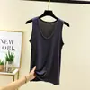 Colete de Modal Feminino Verão Fino plus size Solto plus size garota cheinha Top sem mangas Peça de sobrepor Camiseta Camisa base 2025