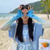 Mangas de gel femininas de verão à prova de sol sobremangas para atividades ao ar livre, ciclismo, proteção UV para os braços, soltas, proteção solar, respiráveis, finas, respiráveis