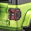 Adecuado para modelos 18-24 de Jl Jt Wrangler Gladiator, Cubiertas de Faros Delanteros y Traseros Estilo Rr Modificadas, Hechas de Material Plástico