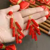 Accesorios Pequeños Rojos Festivos de Año Nuevo y Festival de Primavera, Decoraciones, Haworthias Confitadas, Petardos, Lazos, Caballos de la Suerte Artículos de Atmósfera Festiva Venta al Por Mayor