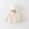 Elegante Abrigo de Algodón Otoño e Invierno para Niñas 2026 Nuevo Lindo Versión Coreana Chaqueta Fina de Algodón para Bebés para Salidas de Invierno
