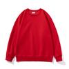 Sudadera Redonda de 350 g para Hombre, Manga Larga, Algodón Suave, Anti-Pilling, Color Sólido, Uniforme de Equipo, Ropa de Trabajo, con Logo Impreso y Bordado
