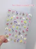 Nuevas Pegatinas para Uñas Estilo Chino Estilo Nacional 2025 Nueva Celebridad de Internet Flor Retro Relieve Calcomanía para Uñas Estéreo 3D Joyería