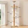 Estrutura de Escalada para Gatos Tongtianzhu Madeira Maciça Ninho Personalizado para Gatos Árvore para Gatos Espaço Integrado Depósito Plataforma de Salto para Gatos Não Ocupa Espaço Estrutura de Escalada para Gatos