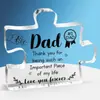 Nuevos Adornos Acrílicos Transparentes de Amazon para Papá, Regalo de Cumpleaños del Día del Padre, Bendiciones, Decoraciones de Escritorio