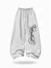 Conjunto com Capuz Letras de Strass Estilo Marca Tendência Transfronteiriço, Conjunto de Duas Peças de Moletom e Calça de Moletom Casual Solto Unissex