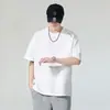 Camiseta Redonda Personalizada de Gama Alta para Hombre, Moda de Verano de Manga Corta con Diseño Moderno, Camiseta Holgada para Hombre, Top de Media Manga
