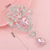 Nuevo Flor de Perla Incrustada de Diamantes Accesorios para Ropa Colgante de Gema Flor Divina Accesorios para Fundas de Teléfono Móvil Joyería DIY para Mujeres