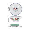 Estilo Retro Mercado de Pollo Grande Olla Vieja Caliente Vientre Peludo Rodaja de Cintura Ingredientes Pequeños Cuenco de Encimera Plato para Aceite Cuenco Vajilla de Melamina Plato Redondo