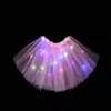 Asas de Borboleta conjunto de quatro peças fantasia de performance para menina adereços de performance asas de elfo anjo luminosas de camada dupla atacado