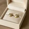 Brincos Estilo Floral com Zircônia e Pérolas Delicadas, Brincos de Luxo de Alta Qualidade, Brincos Doces da Moda Coreana