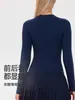 2026 Novo Estilo Slim-Fit Manga Longa Gola Redonda Respirável Corrida Esportes Fitness Yoga Camiseta Top Elástico