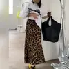 Moda Europea y Americana Nueva Primavera y Verano 2026 Falda Clásica de Estampado de Leopardo de Cintura Alta Estilo Retro Falda de Cola de Pez Ajustada de Cintura Media para Mujer