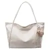 Bolsa Tote Transfronteiriça para Mulheres, Grande Capacidade, Novo Modelo 2026, Casual, Simples, Bolsa de Ombro Versátil, Toque de Luxo, Bolsa para Trabalho e Deslocamento