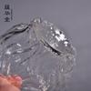 Taza de té de malla de cristal de nogal estilo japonés, taza de té gruesa resistente a altas temperaturas