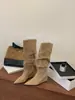 Botas Longas Chuyuji Estilo Europeu e Americano Bico Fino Salto Anabela para Mulheres, Novidade Outono e Inverno 2026 Botas de Salto Alto Afuniladas Acima do Joelho