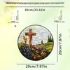 Cuatro Estaciones de Vitalidad Primaveral, Decoraciones Colgantes de Flores y Pájaros, Película de Color Acrílico 2D, Deslumbrantes Decoraciones Coloridas para Ventanas, Decoraciones para Porche, Accesorios