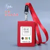 Set de Poliuretano con Múltiples Ranuras para Tarjetas, Portatarjetas de Identificación, Funda de Cuero, Portatarjetas de Identificación Personalizado con Correa, Insignia de Trabajo, Insignia, Tarjeta de Identificación, Autobús